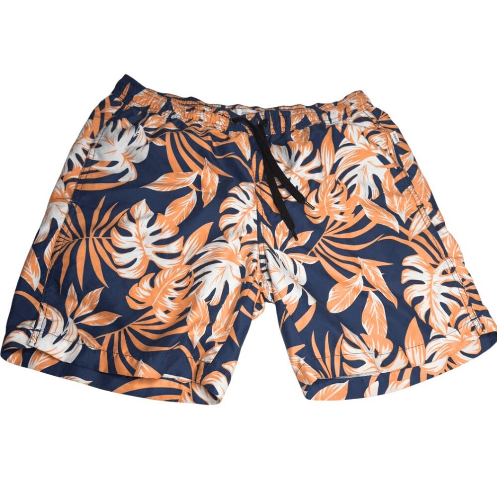 Onia Men's The Calder Tropical Drawstring Swim Trunks Shorts Multicolor Large